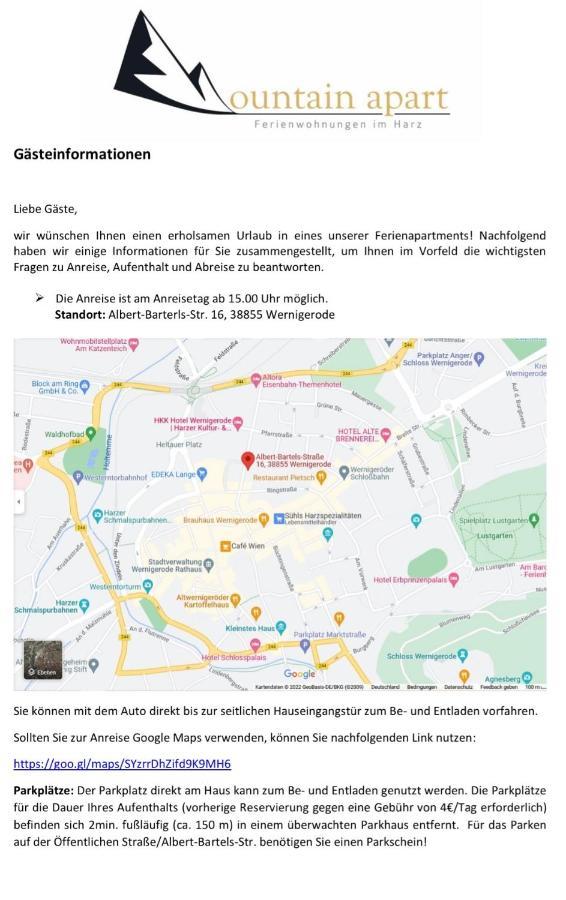 Ferienwohnungen Albarts By Mountain Apart Wernigerode Luaran gambar